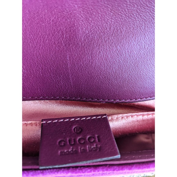 Gucci Velvet Matelasse Embroidered Mini GG Marmont - Picture 7 of 11